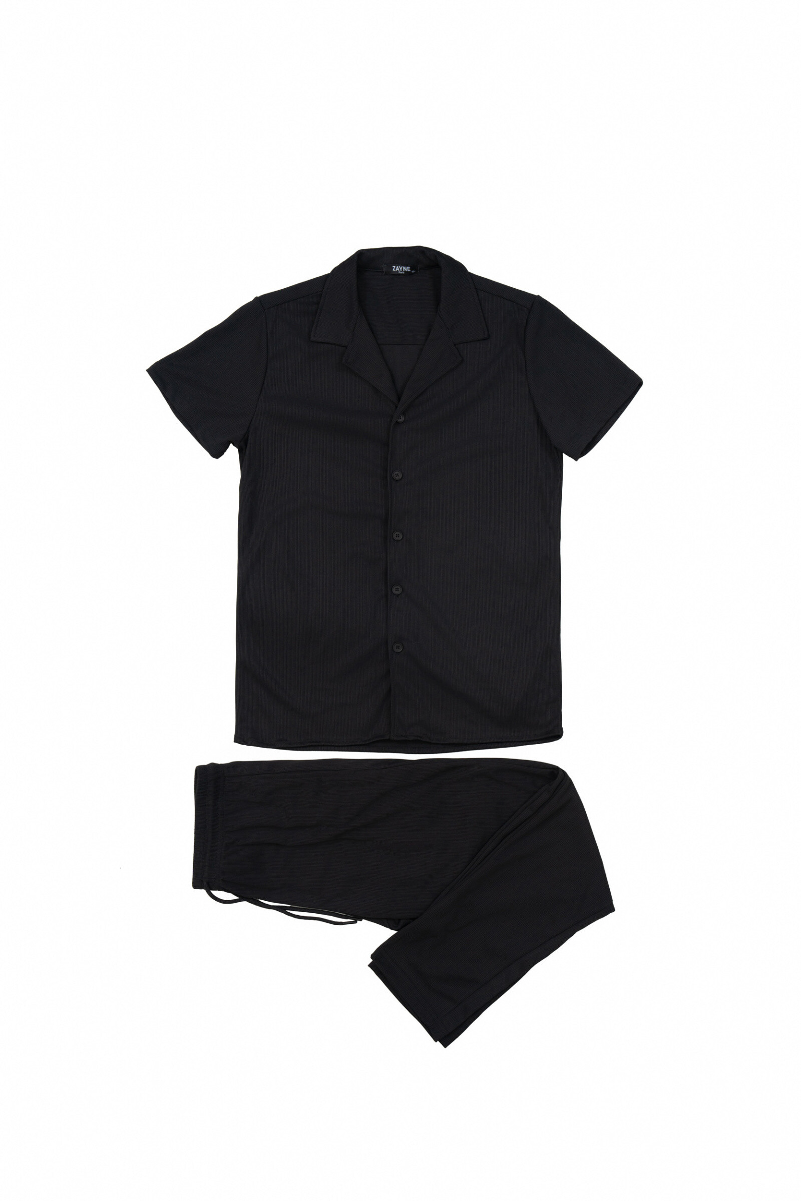 Wholesaler Zayne Paris - Patterned printed shirt + shorts set