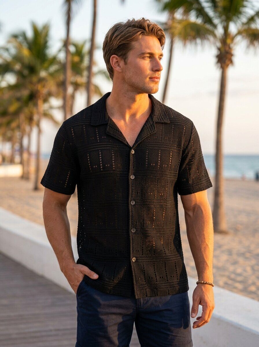 Wholesaler Zayne Paris - Shirt with knit patterns