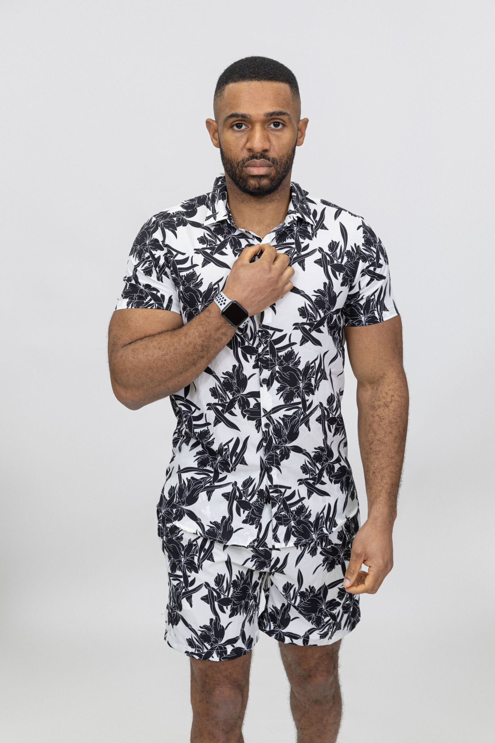 Grossiste Zayne Paris - Ensemble chemise short imprimé