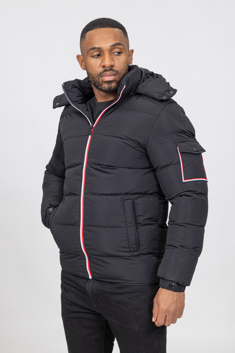 Wholesaler Zayne Paris - men's down jacket with zip and chest pocket