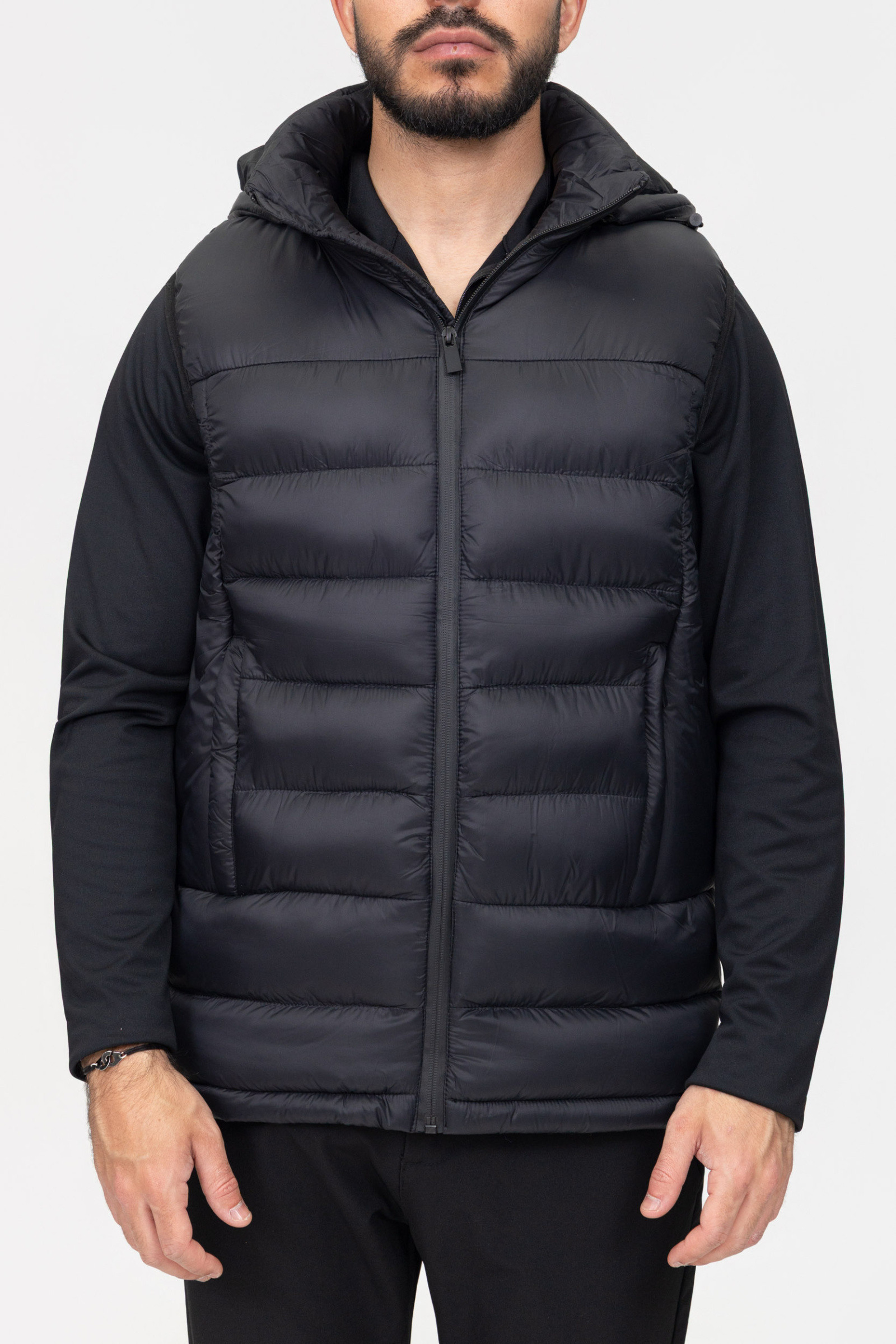 Großhändler Zayne Paris - Ärmellose Herren-Daunenweste KD1668