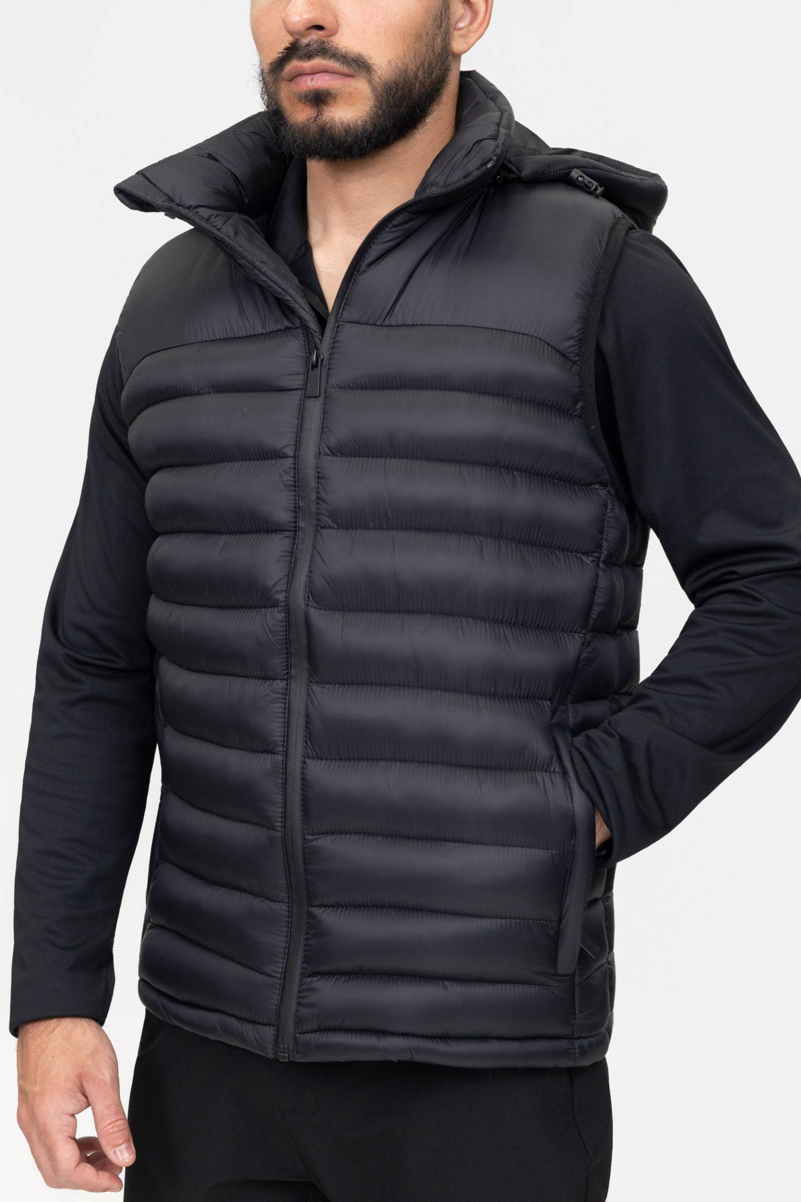 Großhändler Zayne Paris - Ärmellose Herren-Daunenweste KD1667