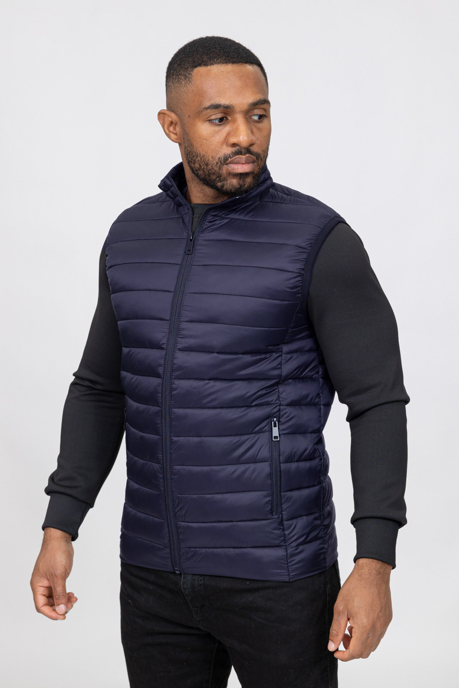 Großhändler Zayne Paris - Ärmellose Herren-Daunenweste KD1080