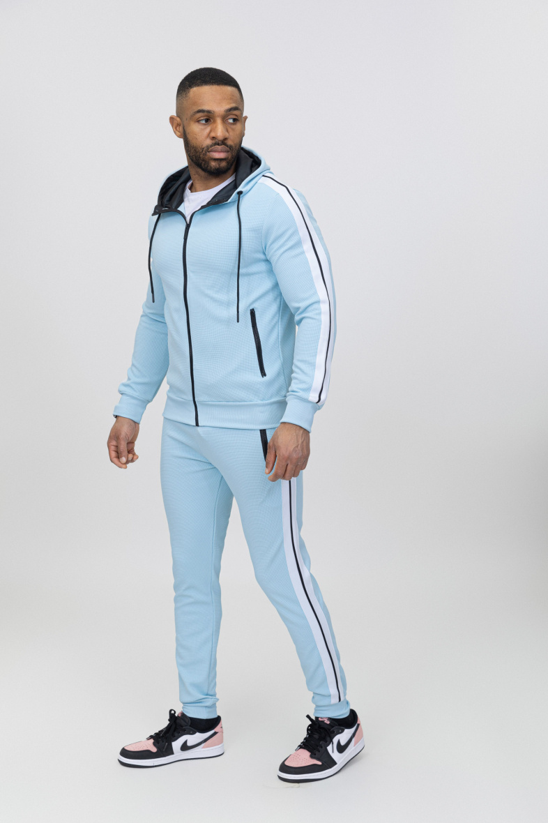 Grossiste Zayne Paris - Ensemble jogging avec bandes et capuche