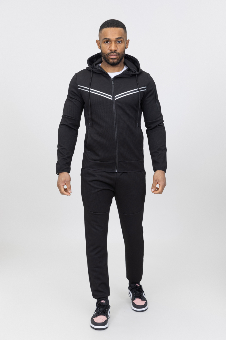 Grossiste Zayne Paris - Ensemble jogging avec capuche et zip
