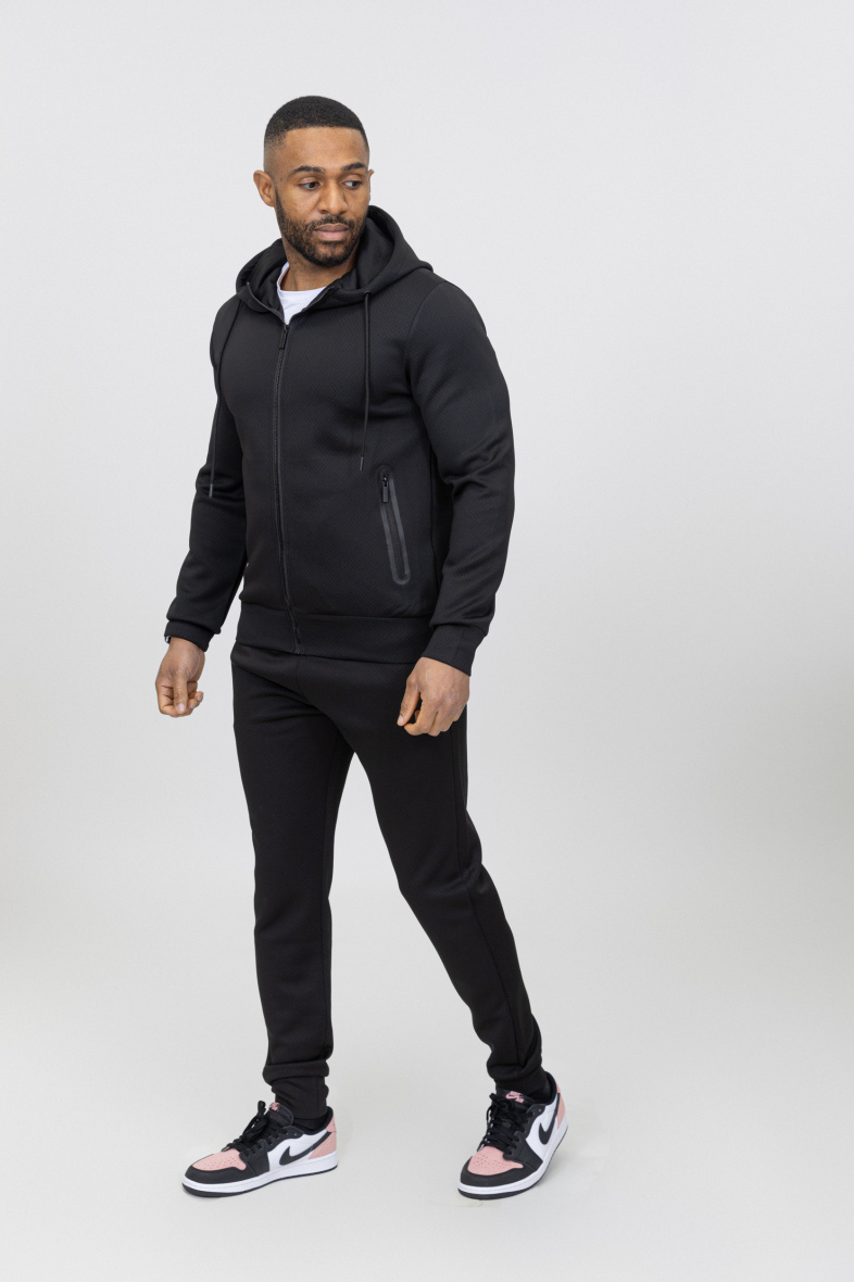 Grossiste Zayne Paris - Ensemble jogging avec capuche et zip