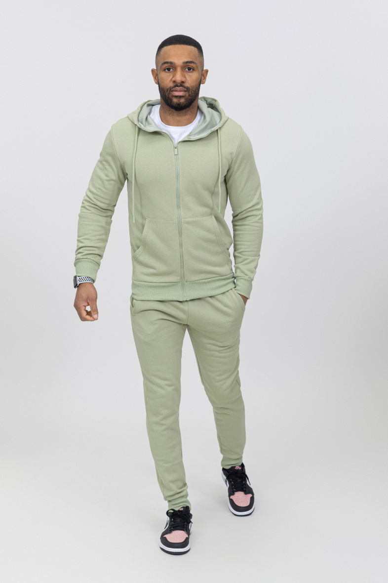 Grossiste Zayne Paris - Ensemble jogging avec capuche et zip