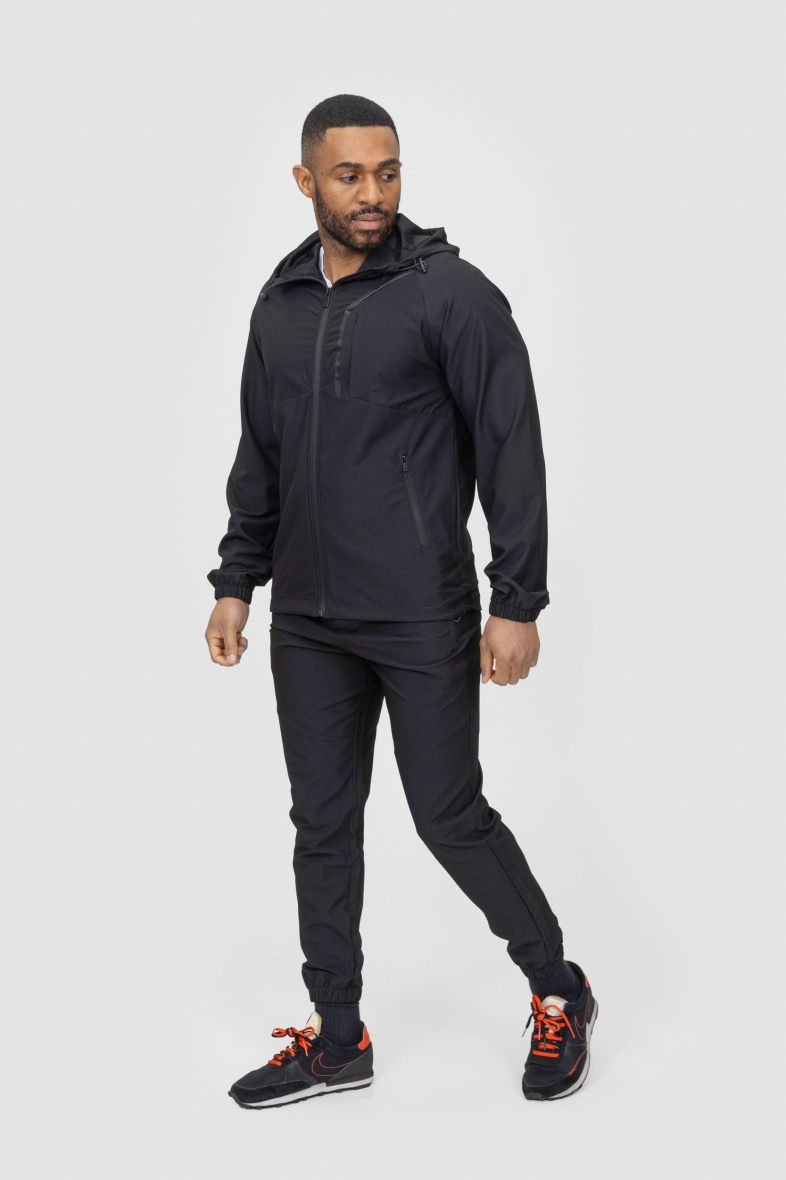 Grossiste Zayne Paris - Ensemble jogging avec zip et poche sur la poitrine