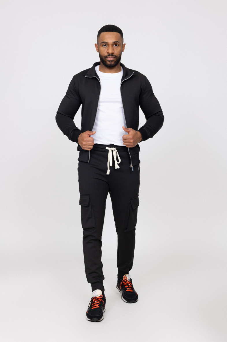 Großhändler Zayne Paris - Jogging-Set mit Kapuze und schlichtem Reißverschluss