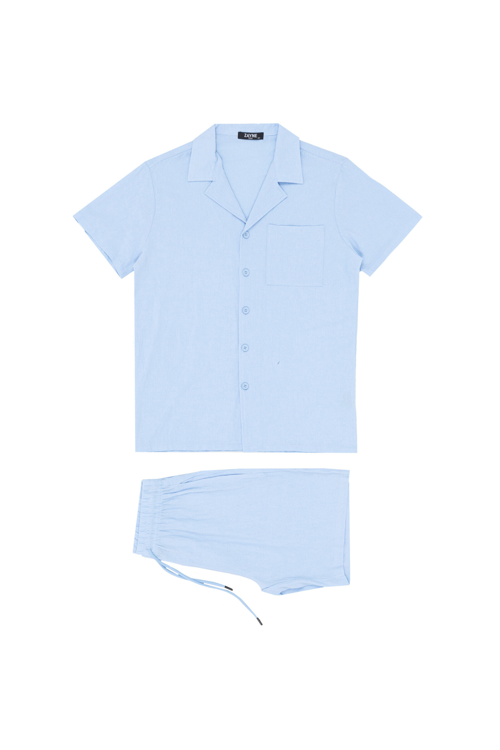Wholesaler Zayne Paris - Cotton shirt and shorts set