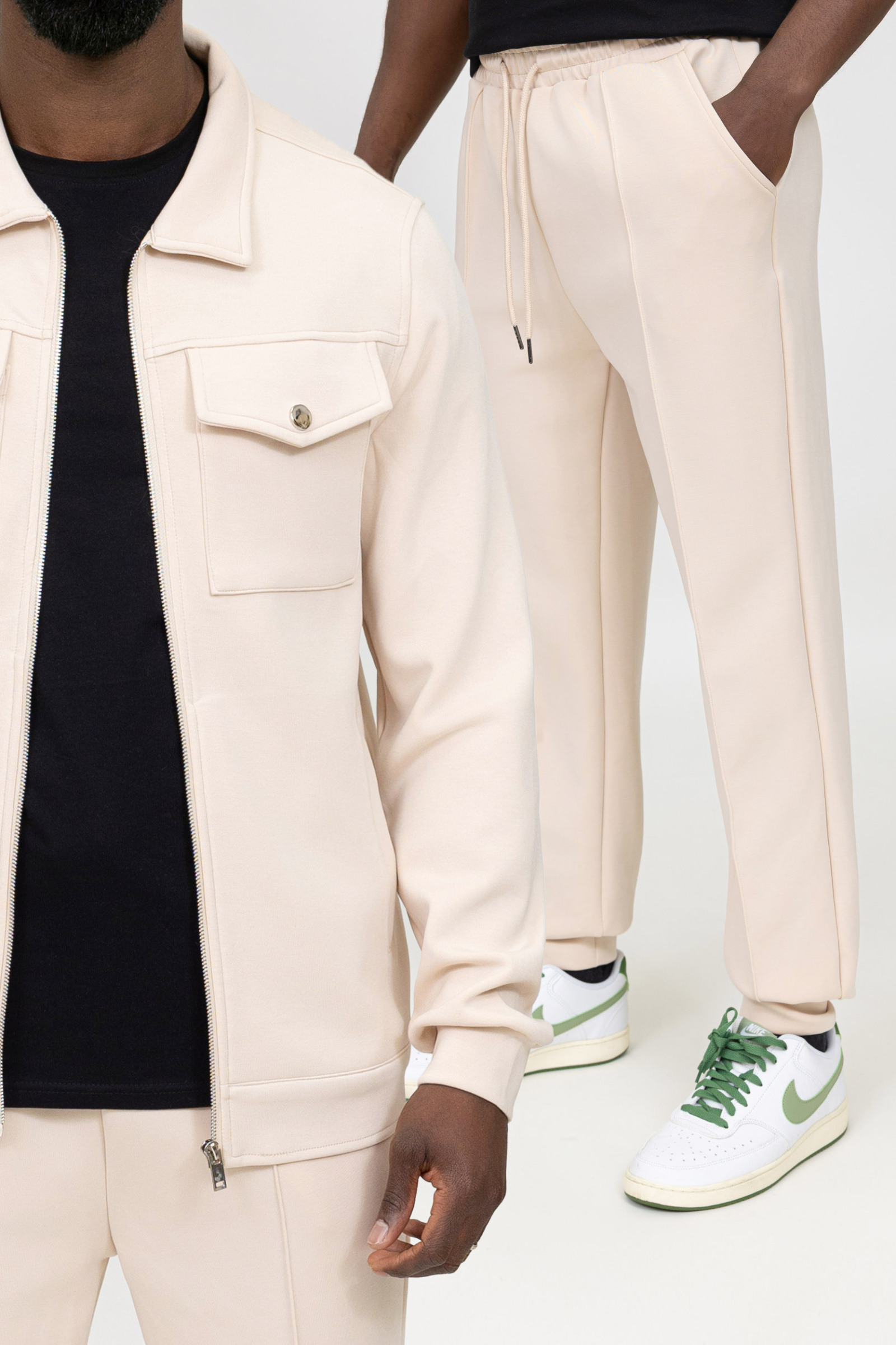 Großhändler Zayne Paris - Passendes Set aus Jacke mit Reißverschluss und Hose