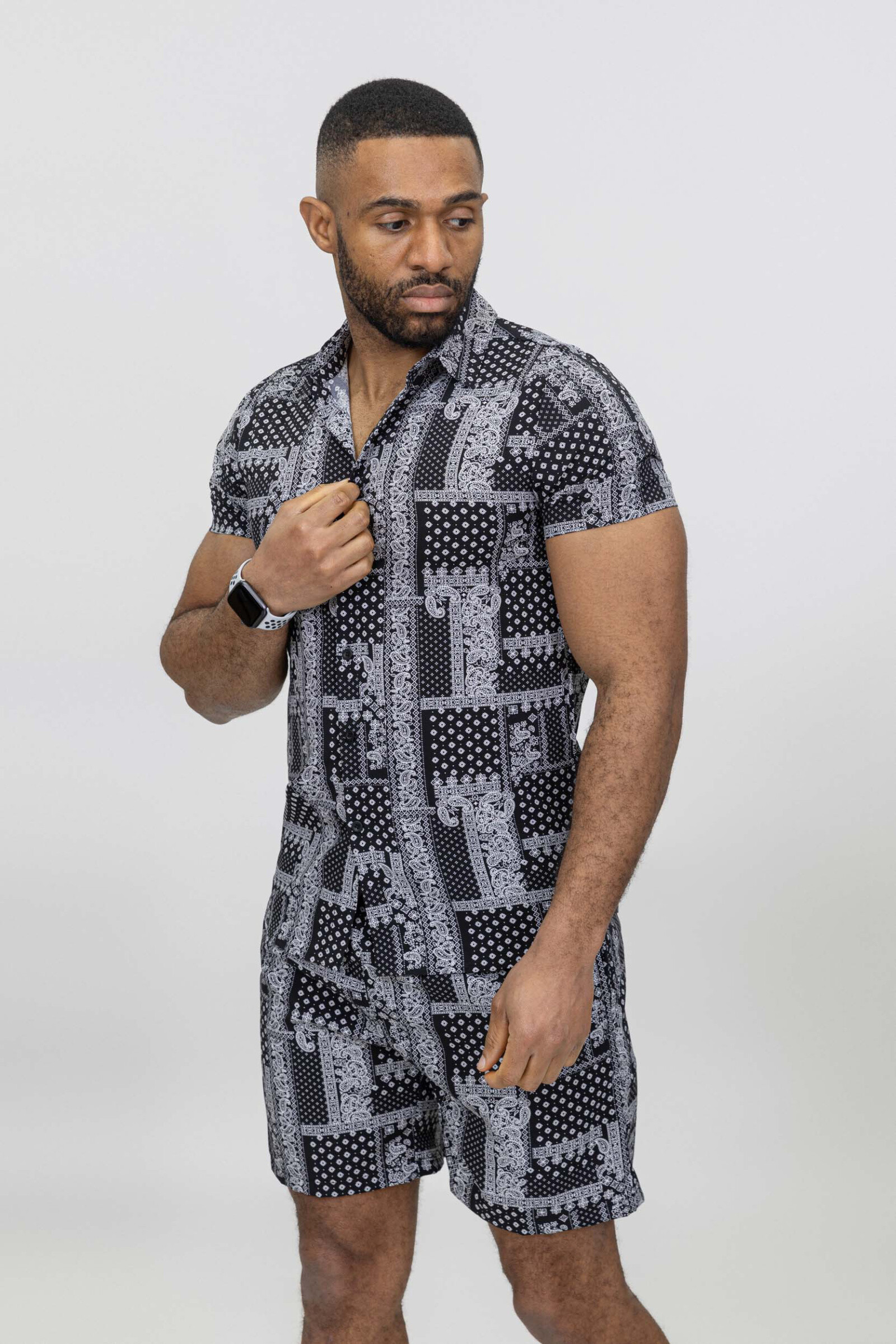 Grossiste Zayne Paris - Ensemble chemise imprimé
