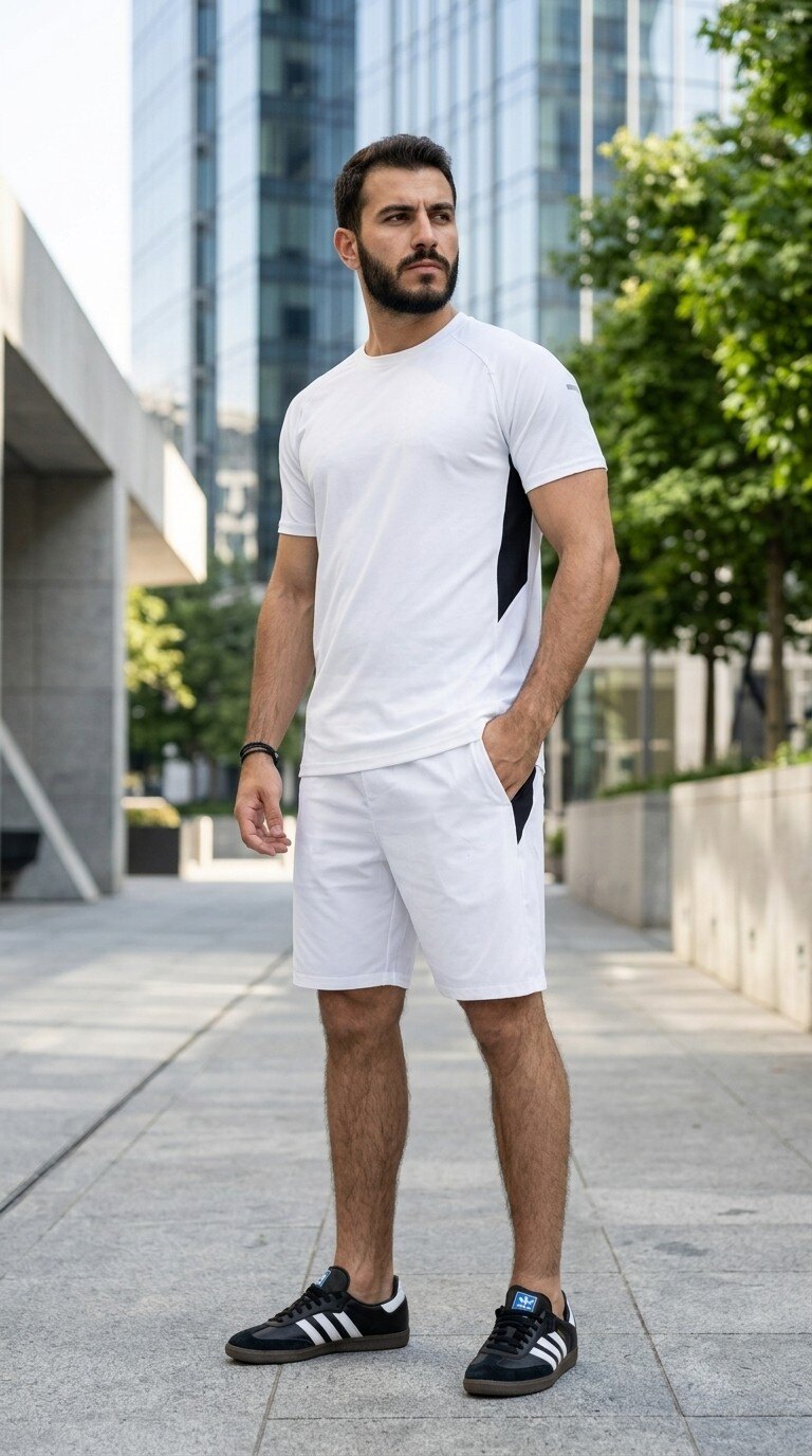 Grossiste Zayne Paris - Ensemble t-shirt short homme simple
