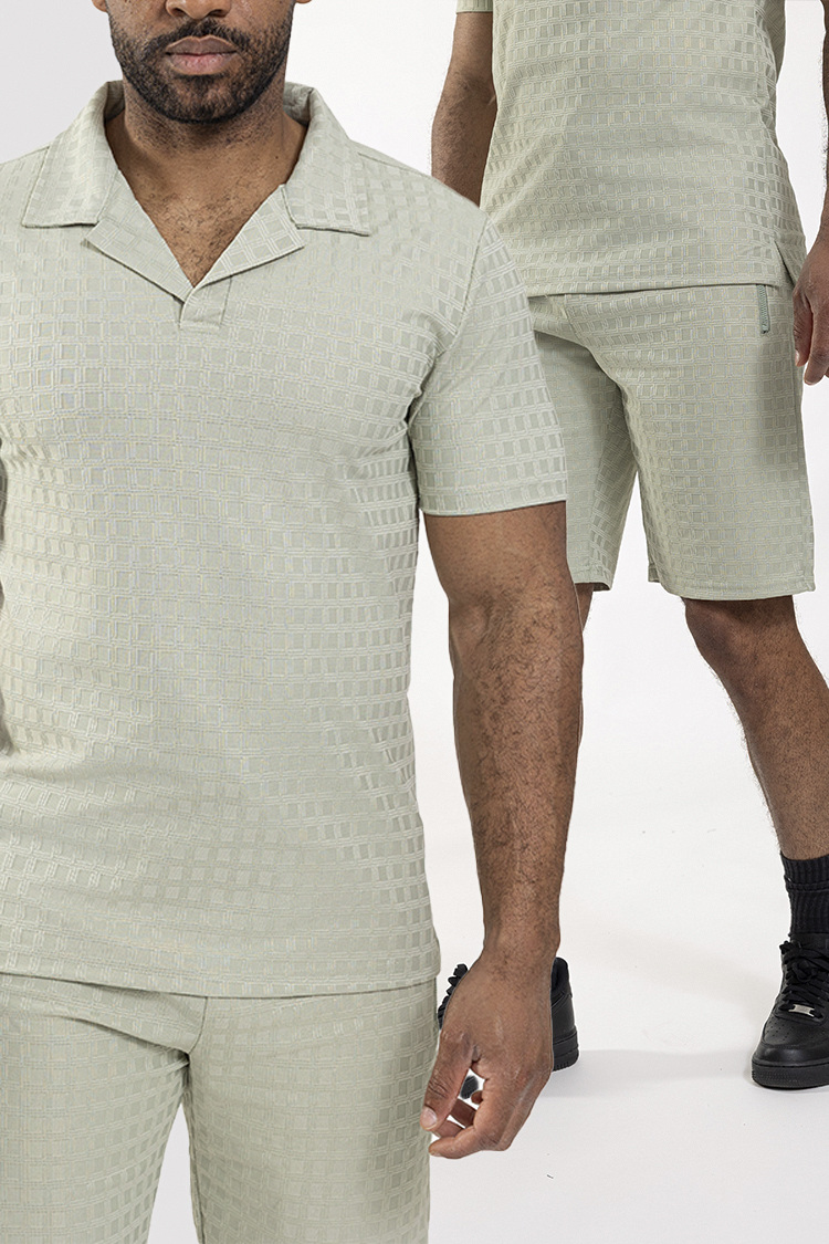 Grossista Zayne Paris - Completo polo e pantaloncini con motivo