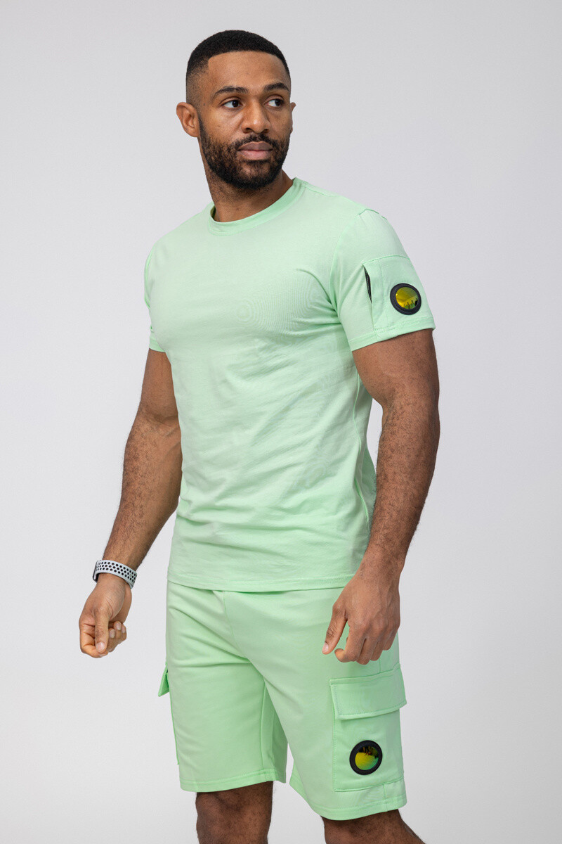 Grossiste Zayne Paris - Ensemble t-shirt + short avec poches