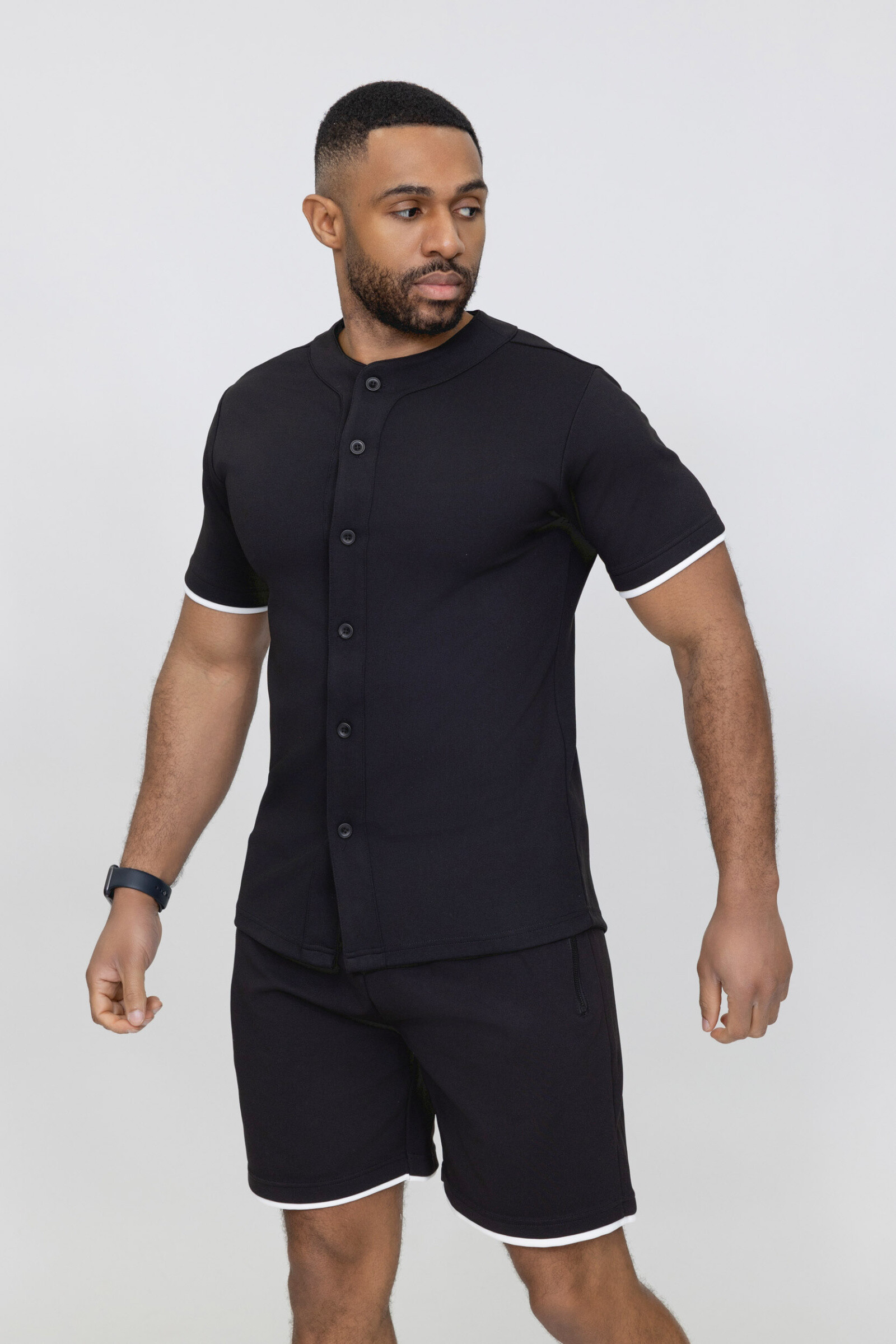 Grossiste Zayne Paris - Ensemble chemise short sans col