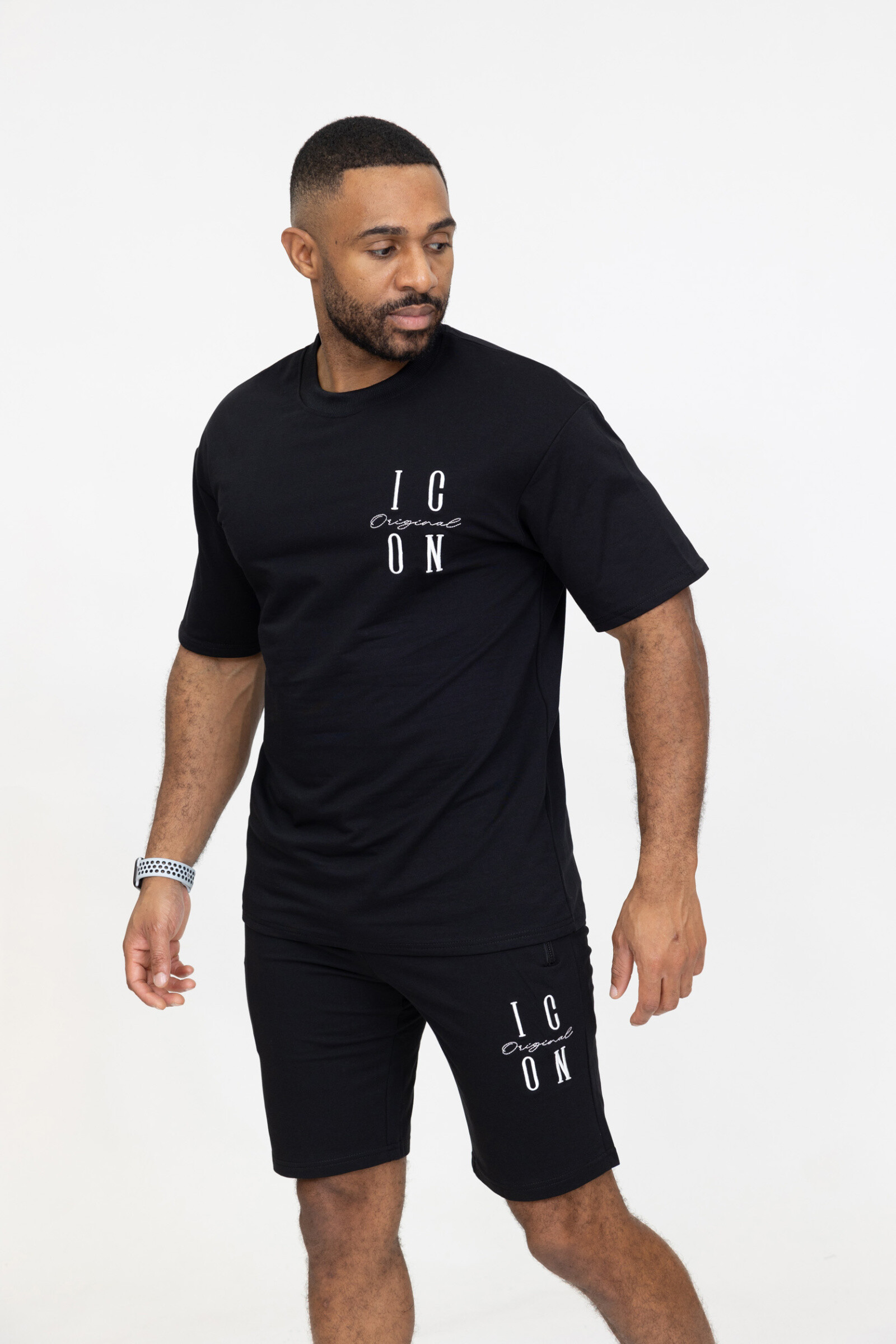 Grossiste Zayne Paris - Ensemble t-shirt short avec broderie oversize