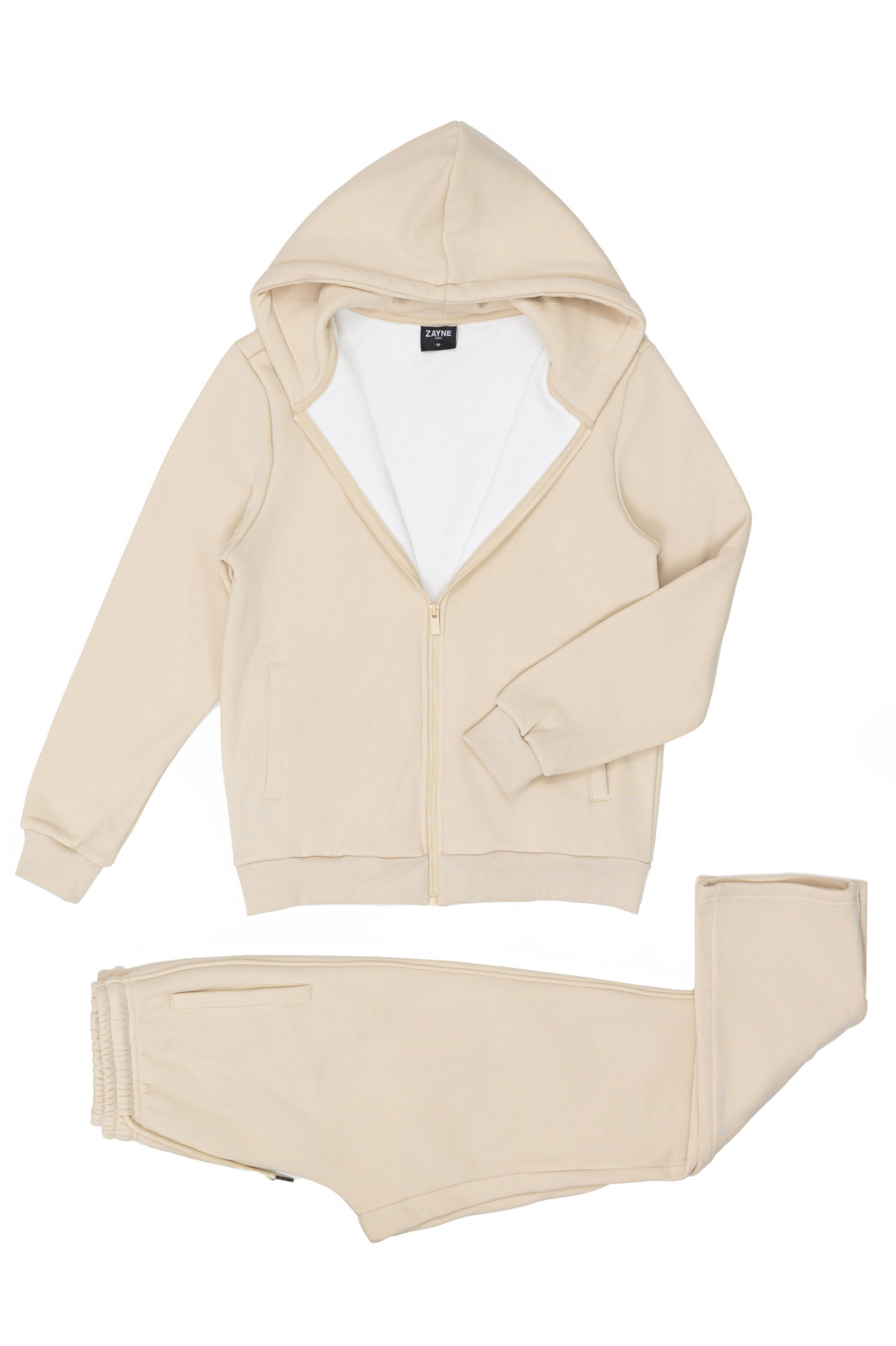 Wholesaler Zayne Paris - Warm fleece-lined hoodie tracksuit set