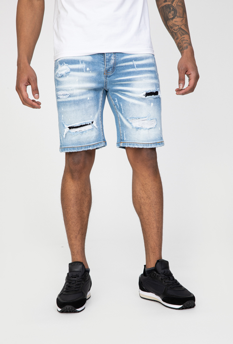 Grossiste Zayne Paris - Short en jean avec faux trou