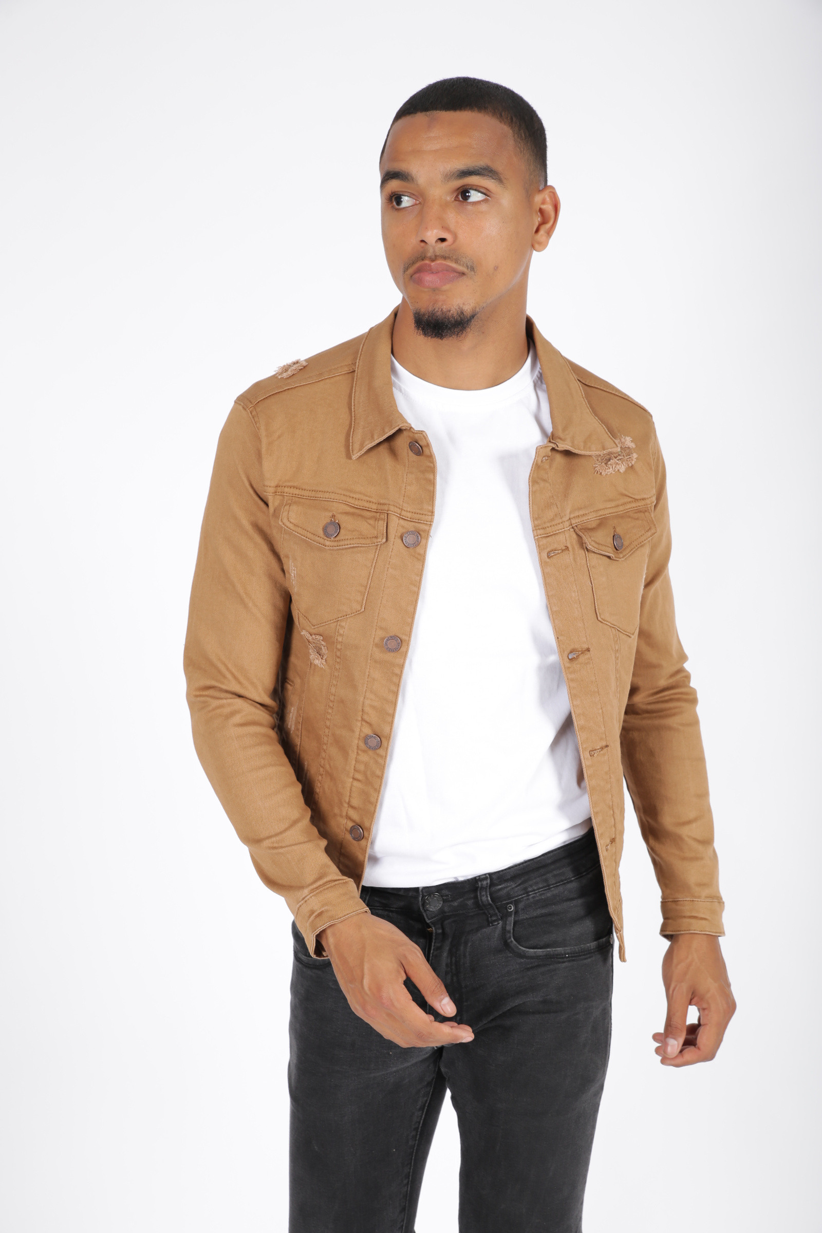 Wholesaler Zayne Paris - Men's fitted denim jacket
