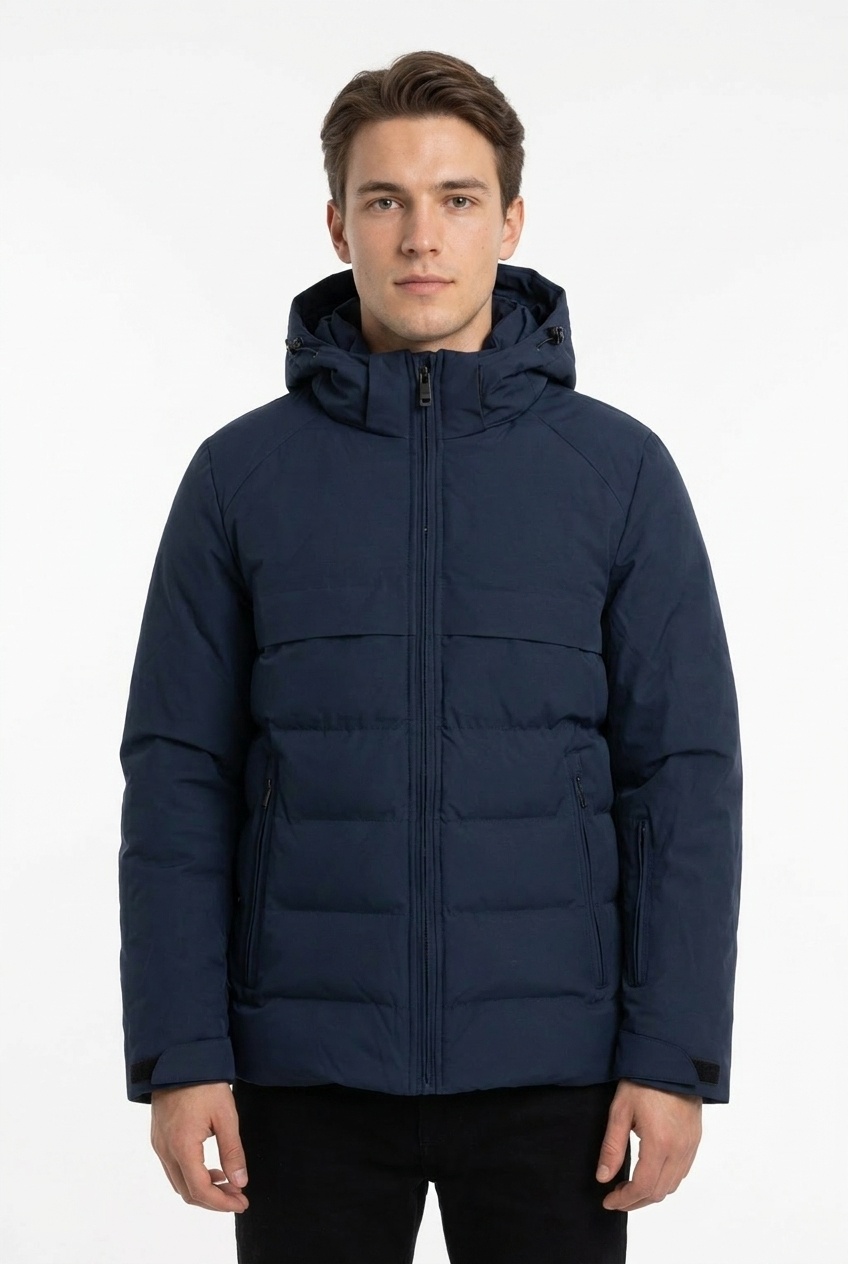 Grossiste Zayne Paris - Doudoune homme avec capuche amovible