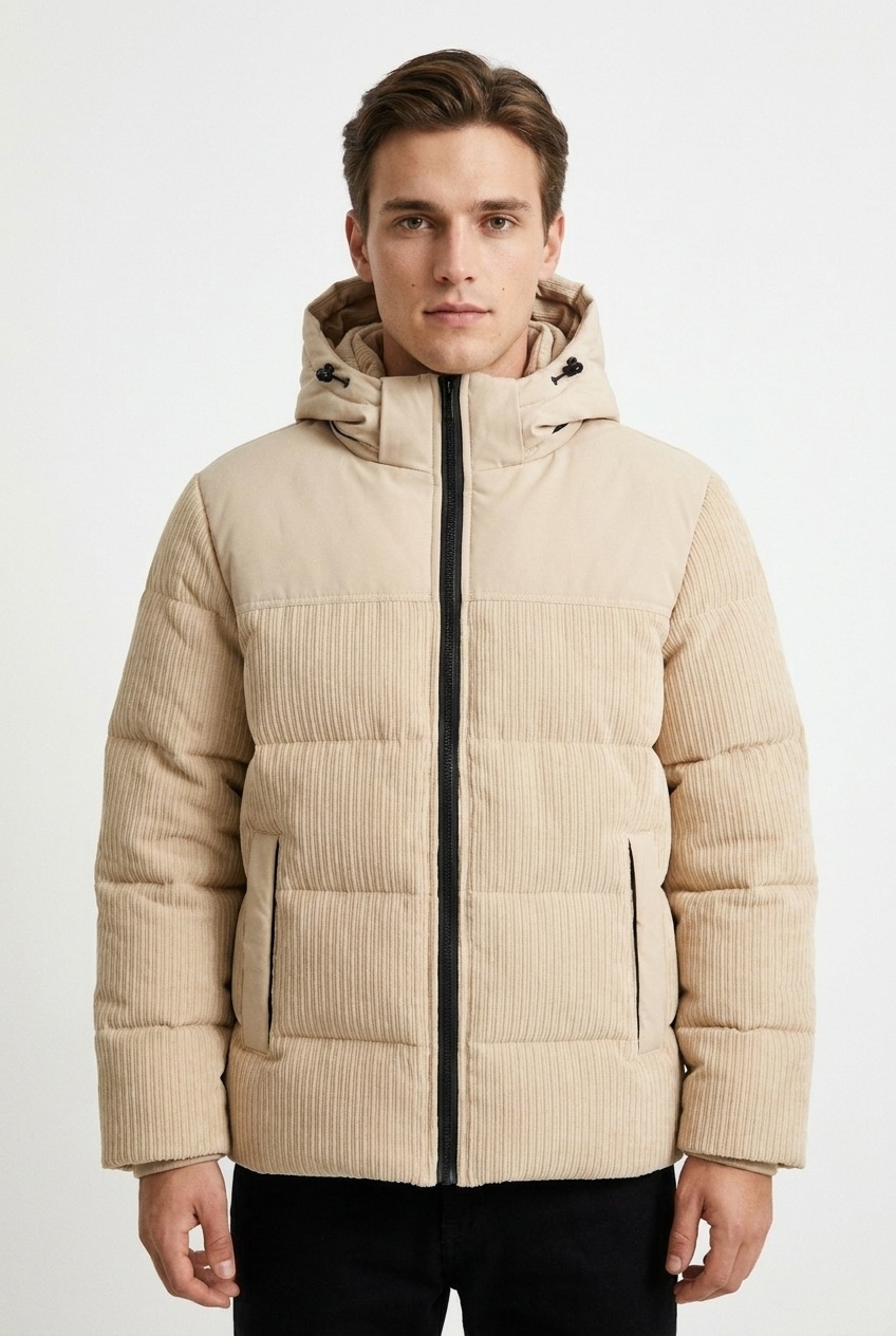 Mayorista Zayne Paris - chaqueta acolchada para hombre con capucha desmontable