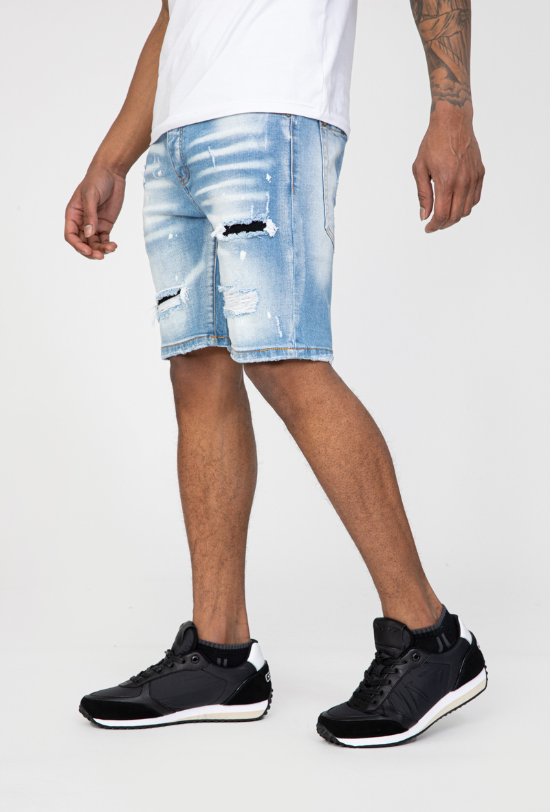Grossiste Zayne Paris - Short en jean avec faux trou