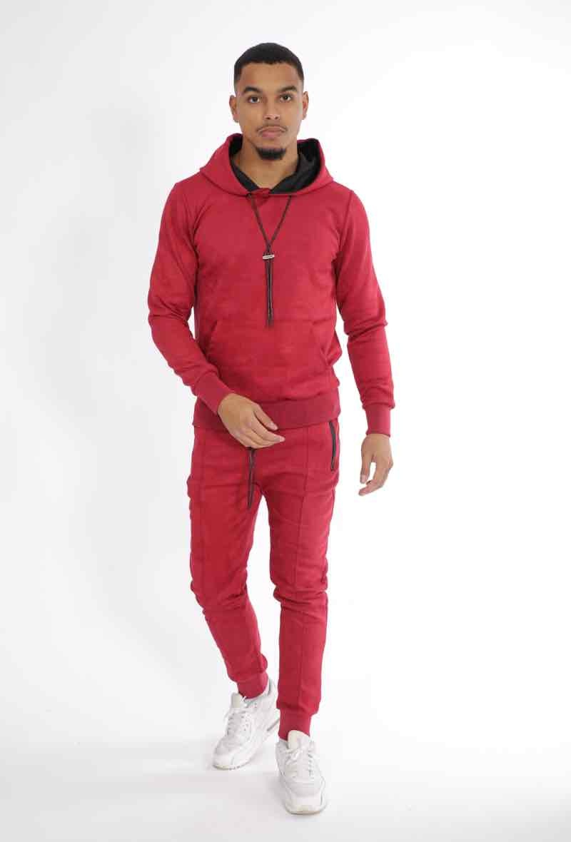 Mayorista Zayne Paris - Conjunto sudadera con capucha y pantalón de ante