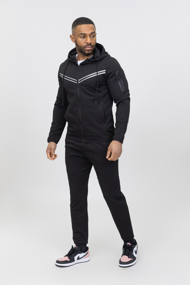 Grossiste Zayne Paris - Ensemble jogging avec capuche et zip