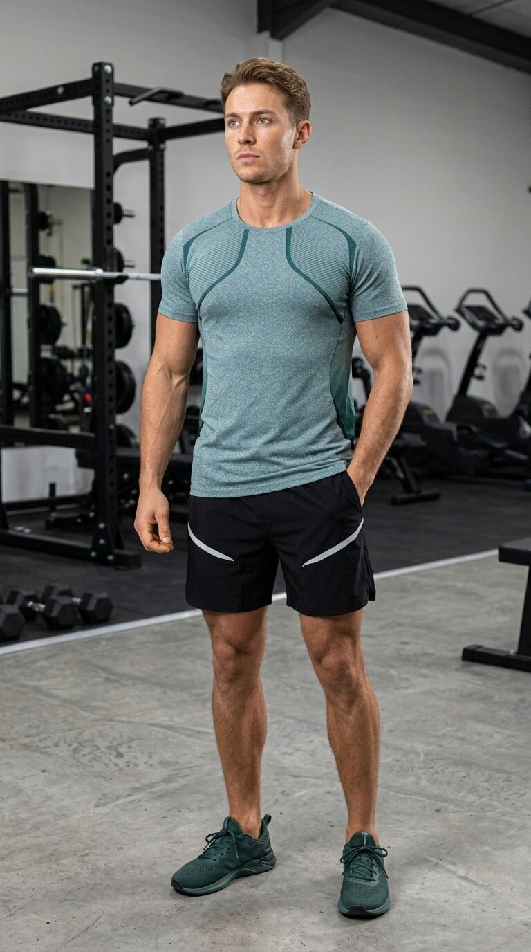 Grossista Zayne Paris - Completo sportivo da corsa: maglietta e pantaloncini