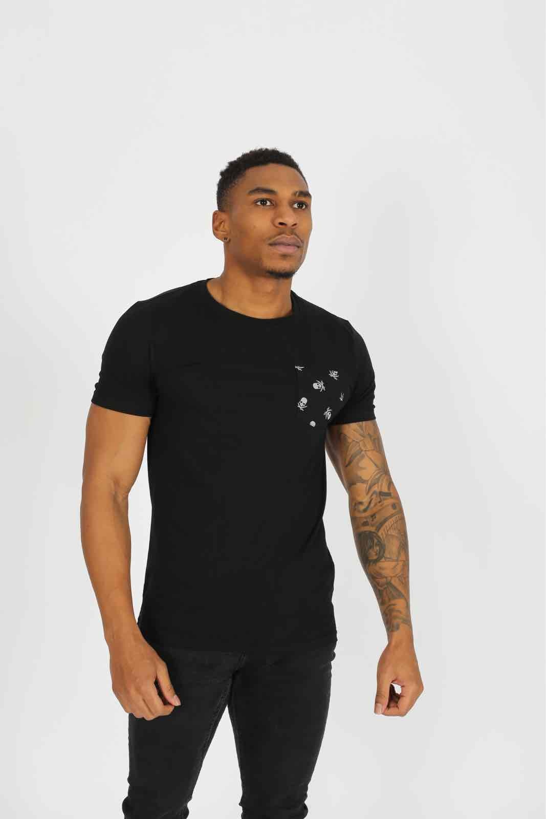 Großhändler Zayne Paris - Tshirt mit Muster auf der Tasche