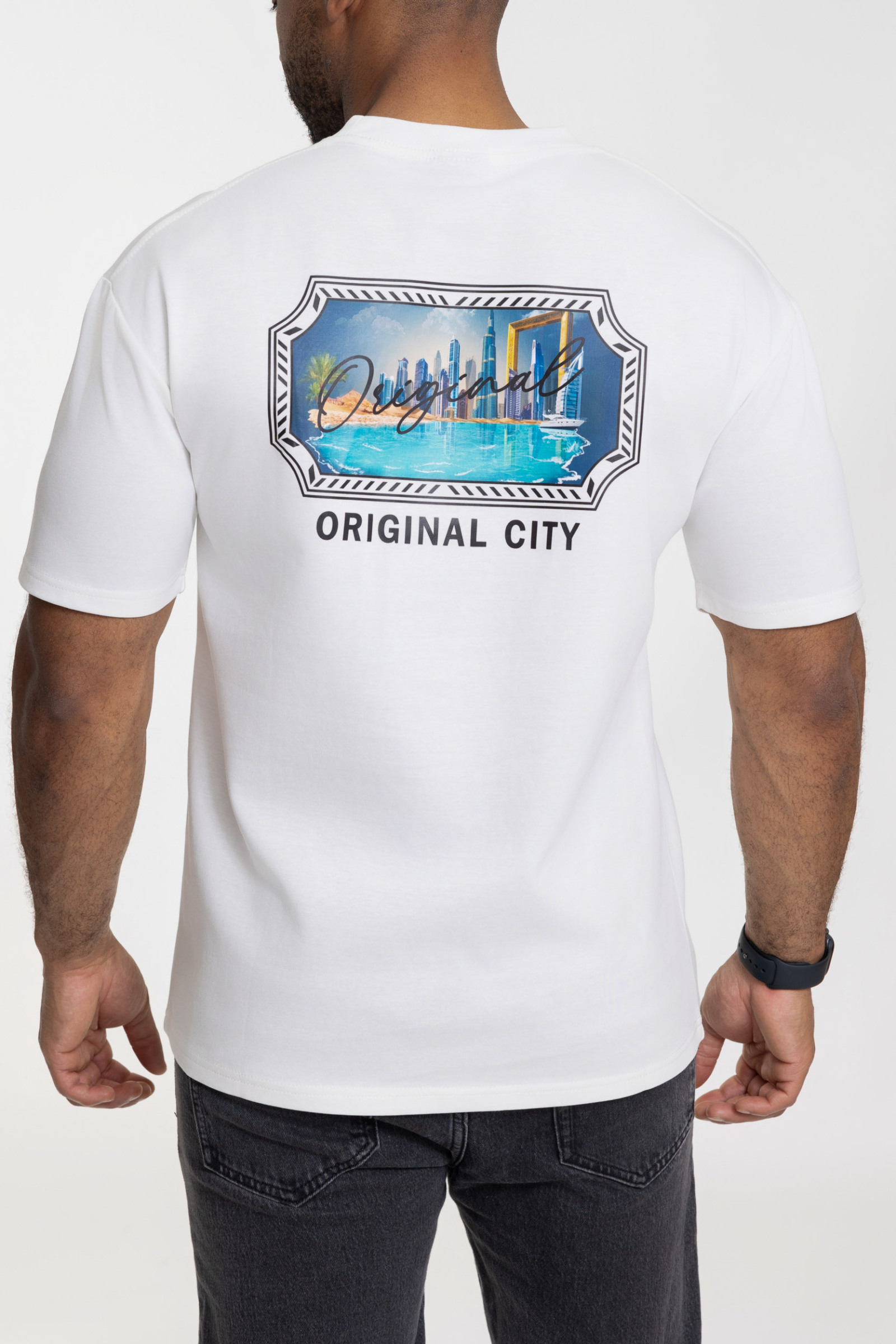 Wholesaler Zayne Paris - Printed T-shirt with men's pattern