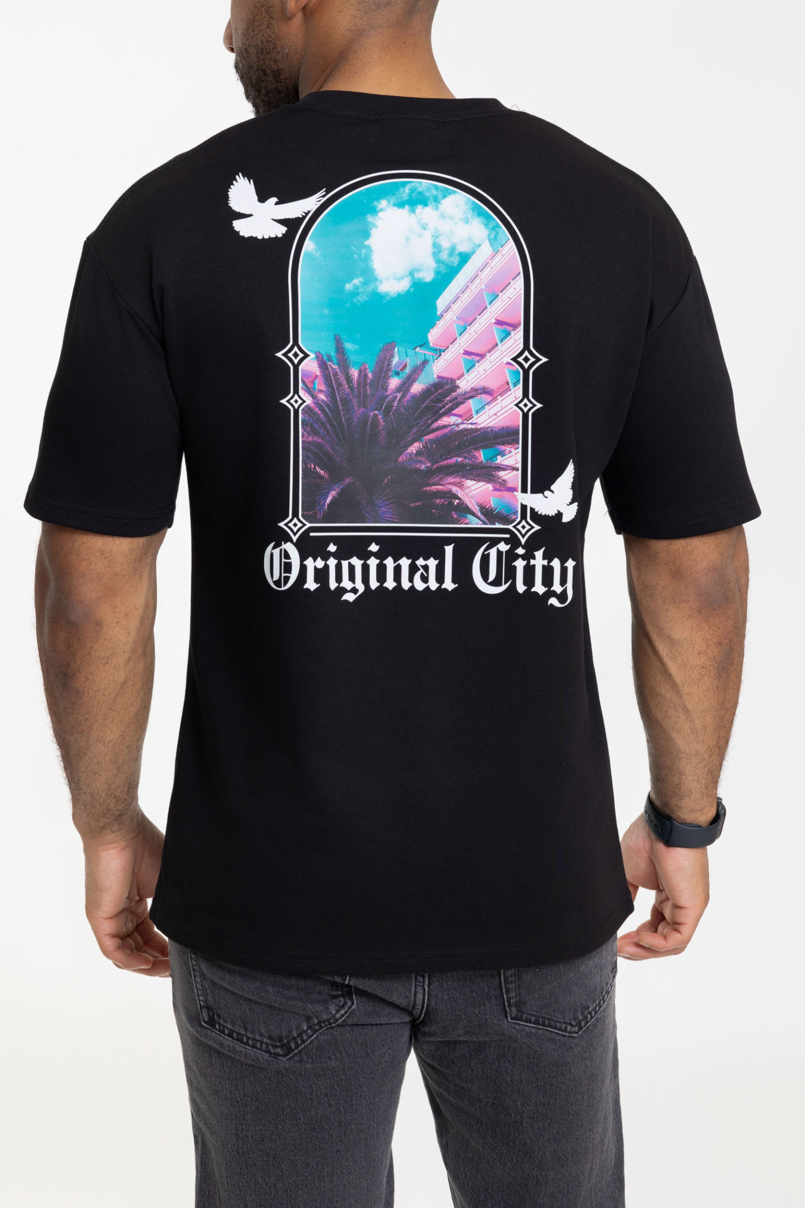 Wholesaler Zayne Paris - Printed T-shirt with men's pattern