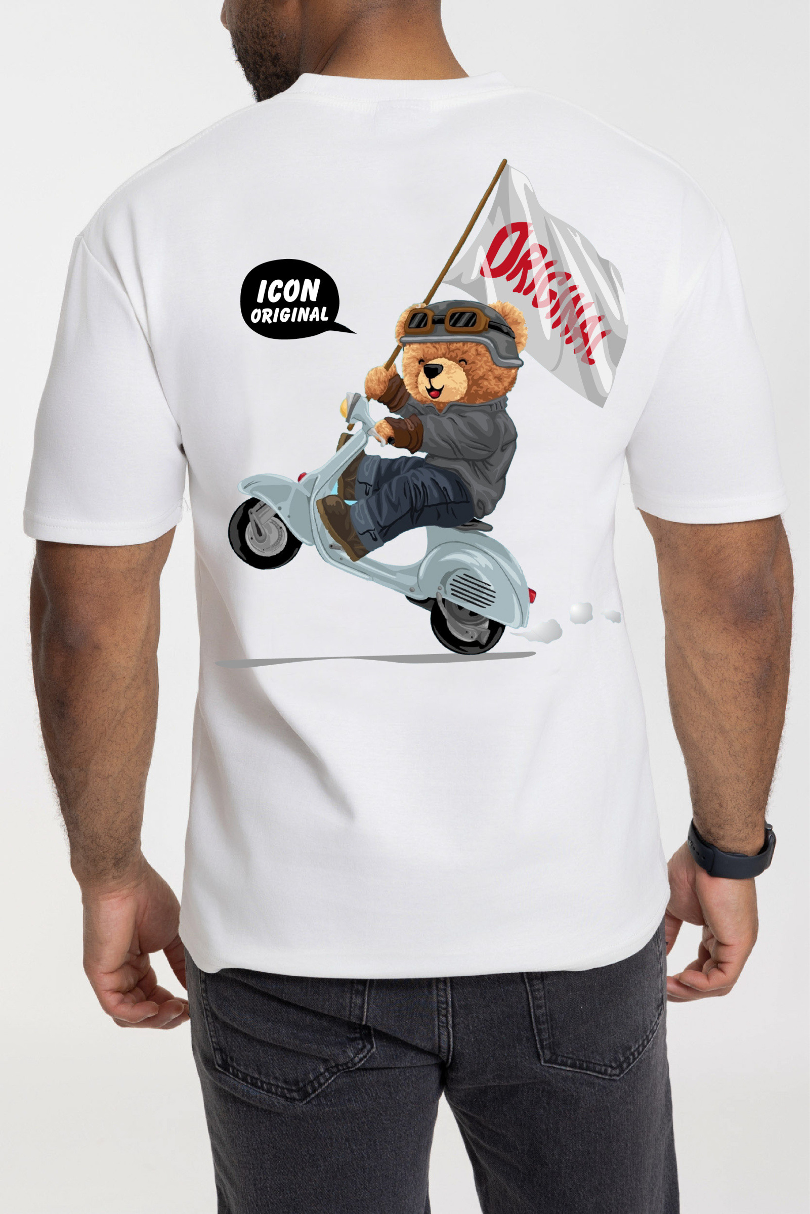 Großhändler Zayne Paris - Bedrucktes T-Shirt mit Herrenmuster