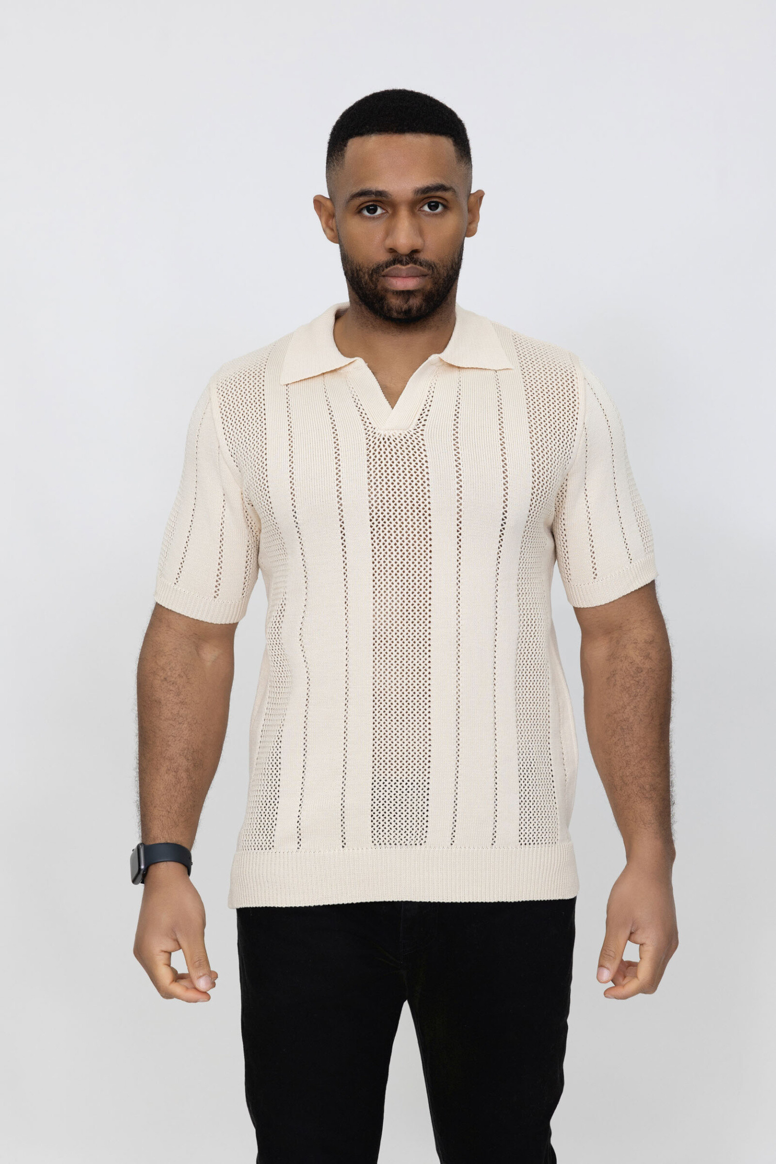 Wholesaler Zayne Paris - Top in large mesh with collar