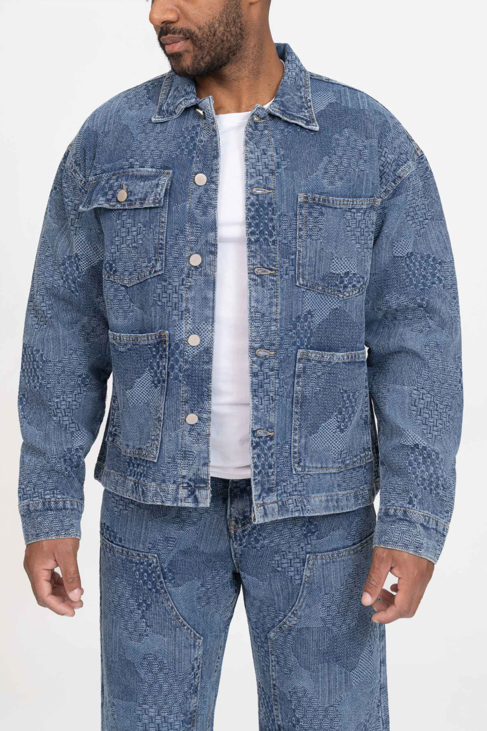 Großhändler Zayne Paris - Herren-Jeansjacke mit Taschen