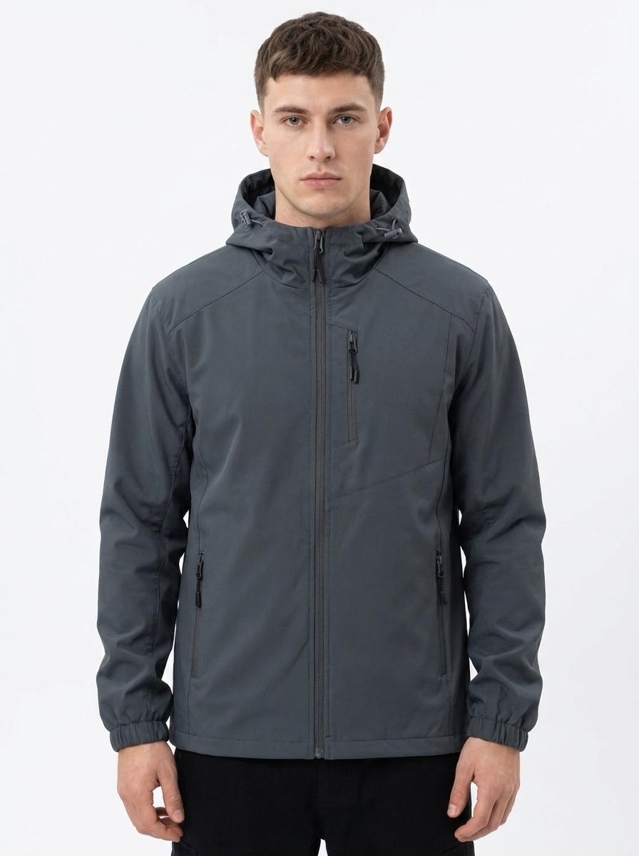 Großhändler Zayne Paris - Wasserdichte Jacke mit Kapuze und Reißverschluss